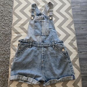 Denim Overalls with Adjustable Straps